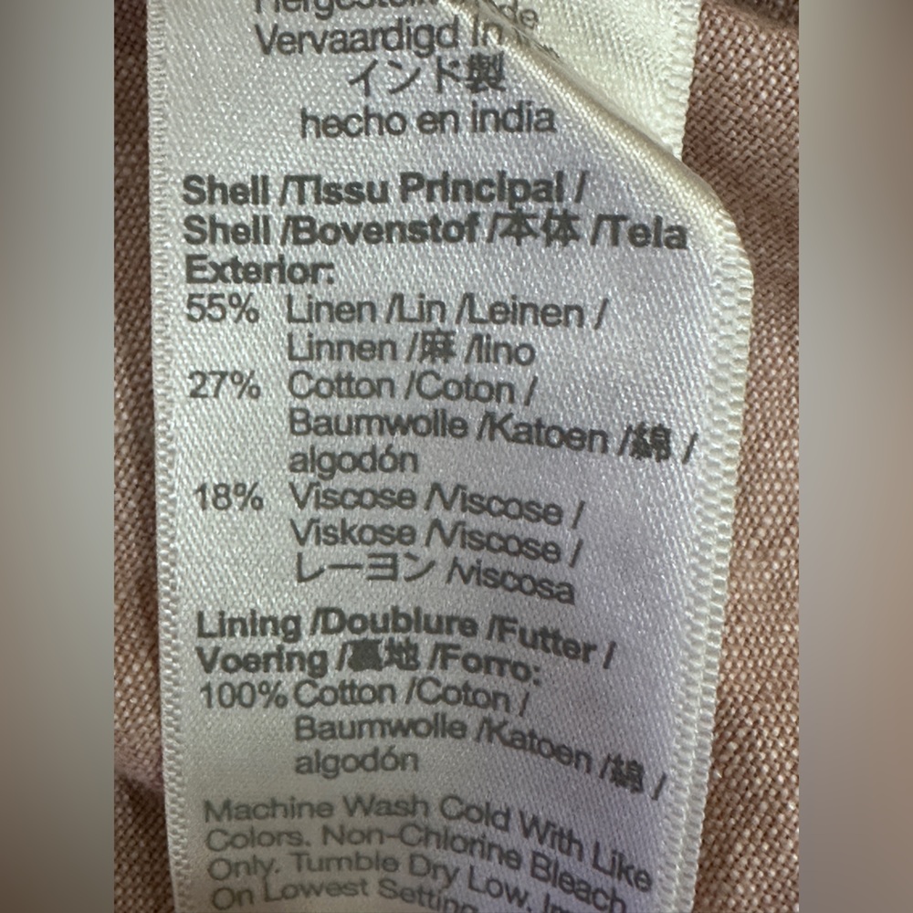 Madewell Lorelei Linen Blend Mini Dress Blush Pink Cottagecore Soft Girl - Picture 10 of 10